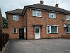 Detail of student house in Loughborough